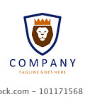 Royal Lion crown logo template. 101171568