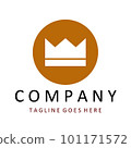 Royal Lion crown logo template. 101171572