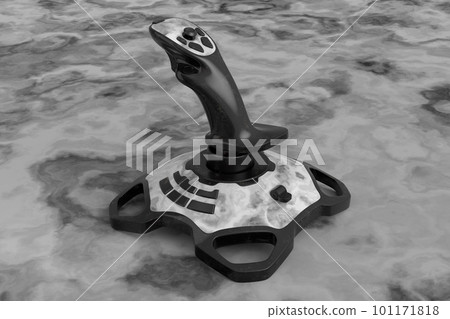 Realistic Joystick Flight Simulator Seamless Wavy Stock