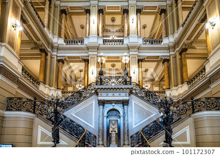 Interior of the National Library building on Rio Branco Avenue, downtown Rio de Janeiro, Brazil 101172307