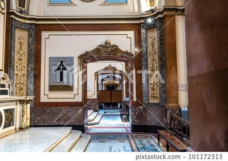 Interior of Catedral Metropolitana of Buenos Aires, Argentina, an attraction in plaza de Mayo, Buenos Aires 101172313