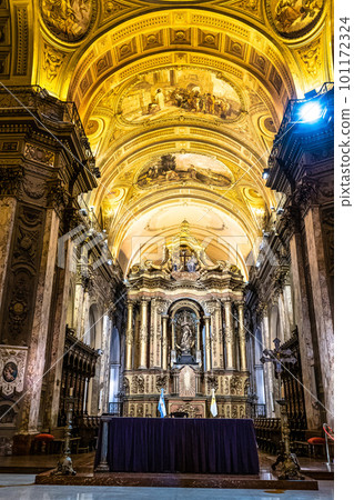 Interior of Catedral Metropolitana of Buenos Aires, Argentina, an attraction in plaza de Mayo, Buenos Aires 101172324
