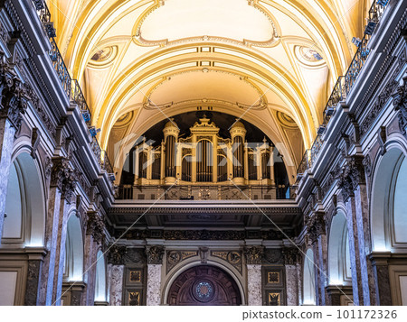 Interior of Catedral Metropolitana of Buenos Aires, Argentina, an attraction in plaza de Mayo, Buenos Aires 101172326