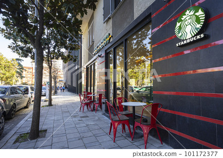 Starbucks coffee shop in Tirana, Albania 101172377