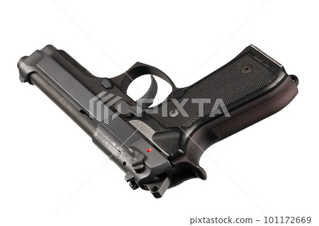 US Army handgun pistol isolated on a white US Army handgun pistol isolated on a white 101172669