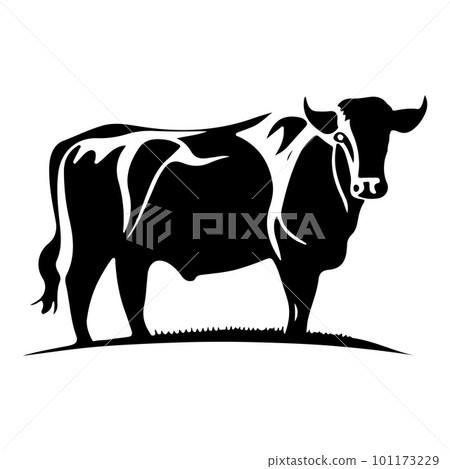 Vector Cow icon on White Background Vector Cow icon on White Background 101173229
