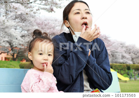 Sakura Park Mother and Daughter 101173503