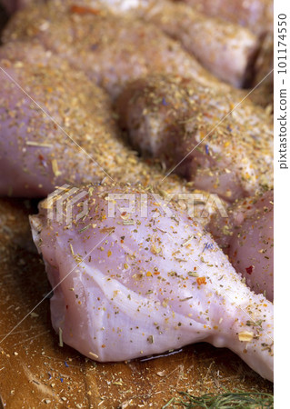 Freshly washed and skinned chicken meat Freshly washed and skinned chicken meat 101174550