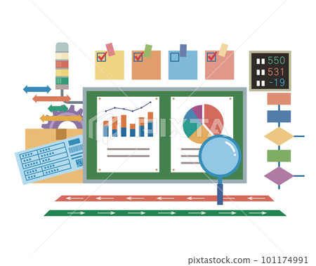 Image illustration of visualization in the manufacturing industry 101174991