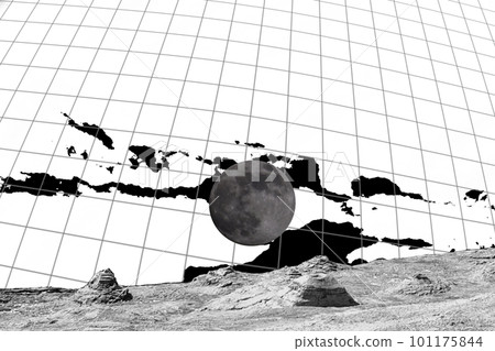 moon and earth 101175844