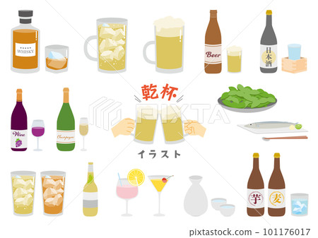 一組關於酒會的插圖 一組關於酒會的插圖 101176017