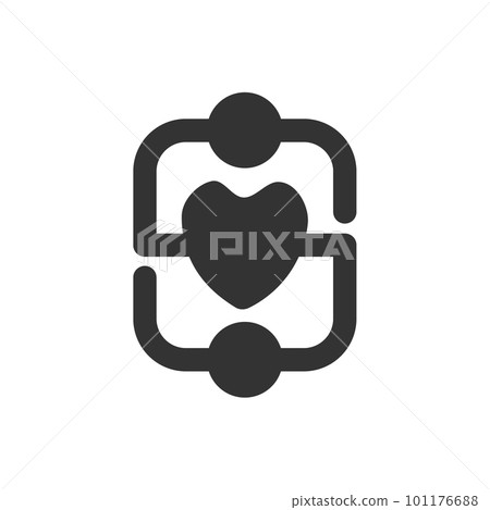 giving love logo template. Icon Illustration Brand Identity. Isolated and flat illustration. Vector graphic 101176688