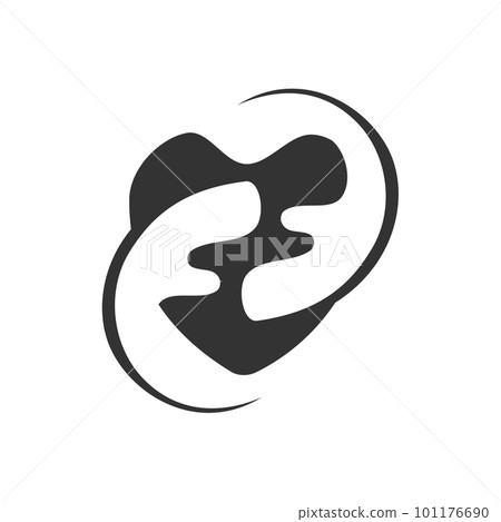 giving love logo template. Icon Illustration Brand Identity. Isolated and flat illustration. Vector graphic 101176690