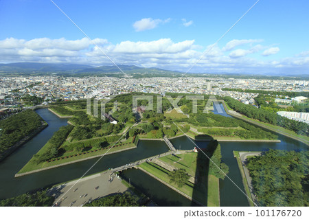 Goryokaku Park from Hakodate Goryokaku Tower Goryokaku Park from Hakodate Goryokaku Tower 101176720