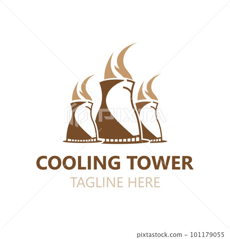 Cooling Tower logo image design, energy industry station vector 101179055