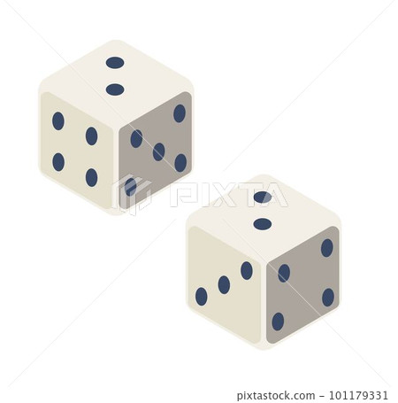 Game cubes with dots, dices for board playing Game cubes with dots, dices for board playing 101179331