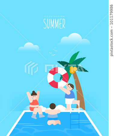 Spring and Summer Outing Illustration  101179986