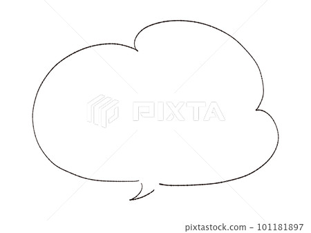 Simple speech bubble illustration material Simple speech bubble illustration material 101181897