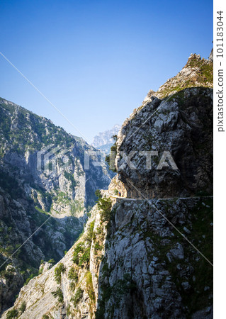 Cares trail - ruta del Cares - in Picos de Europa, Asturias, Spain Cares trail - ruta del Cares - in Picos de Europa, Asturias, Spain 101183044