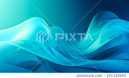 藍色波浪漸變背景“AI生成圖像” 藍色波浪漸變背景“AI生成圖像” 101183644