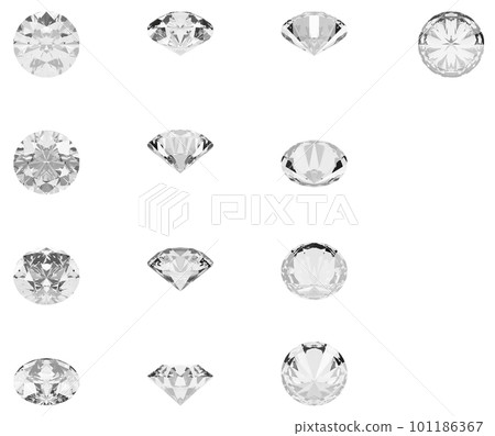 Diamond made with 3DCG 101186367