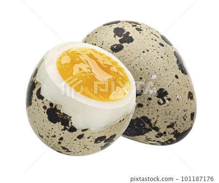 Quail eggs isolated on white background Quail eggs isolated on white background 101187176