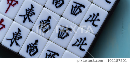 Kanji mahjong tiles 101187201