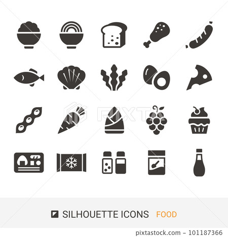 產品圖標食物剪影圖標 101187366