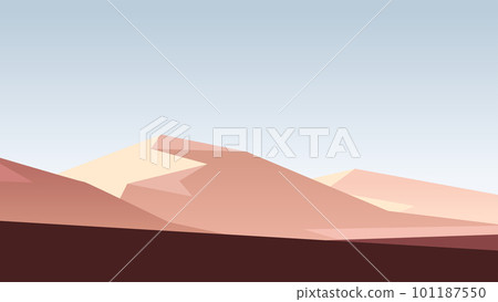 sand mountains landscape view in simple design sand mountains landscape view in simple design 101187550