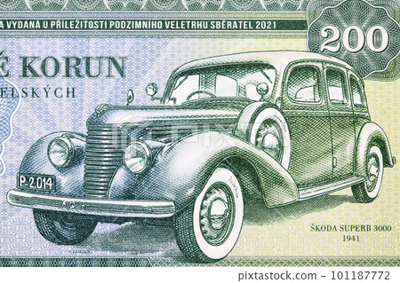 Old car from money 101187772