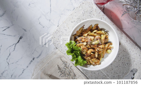 Vegetarian salad. Zucchini salad. Vegetarian salad. Zucchini salad. 101187856