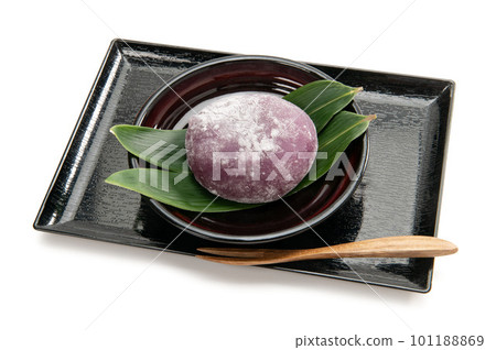 Local sweets of Okinawa, red sweet potato mochi Local sweets of Okinawa, red sweet potato mochi 101188869