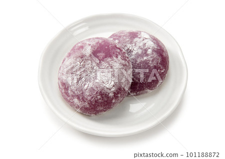 Local sweets of Okinawa, red sweet potato mochi 101188872