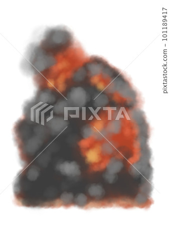 Explosion illustration of brush touch Explosion illustration of brush touch 101189417