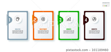Infographic template business concept with step. 101189460