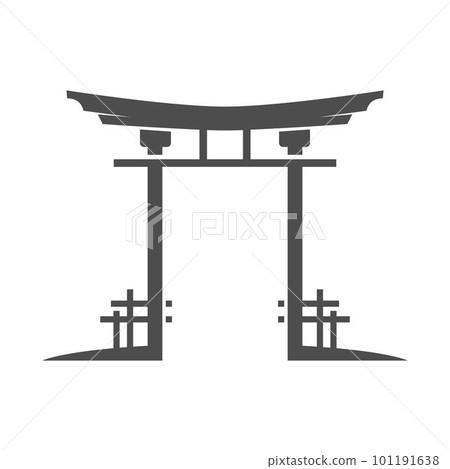 Torri gate icon design Torri gate icon design 101191638