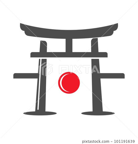 Torri gate icon design Torri gate icon design 101191639