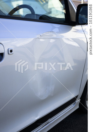 car smashed door car smashed door 101191868