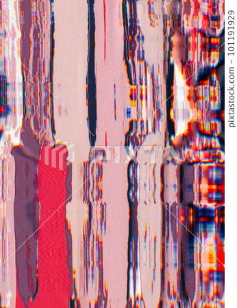 Glitch art. Color distortion. 8bit noise. Pink orange blue purple blue pixel noise artifacts texture abstract design illustration background. Glitch art. Color distortion. 8bit noise. Pink orange blue purple blue pixel noise artifacts texture abstract design illustration background. 101191929