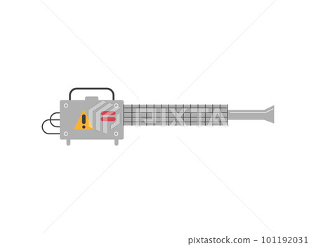 Pest extermination tool, spray with poison against insects - flat vector illustration isolated on white background. 101192031