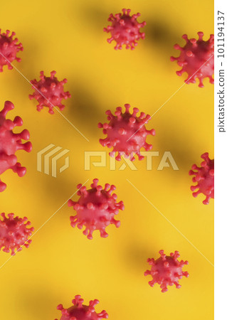 Virus cells in infected, Pandemic medical health 101194137