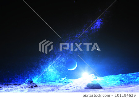 Moon and Venus and Jupiter 101194629