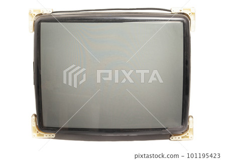 Old television tube isolated on withe background, retro tv Old television tube isolated on withe background, retro tv 101195423