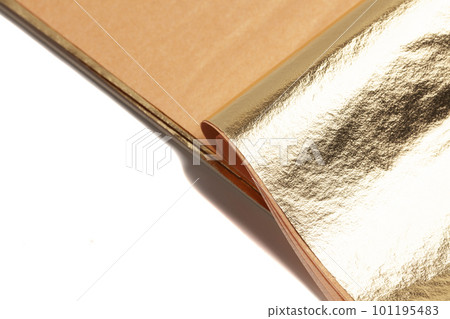 Gold leaf. Golden elements for design 101195483