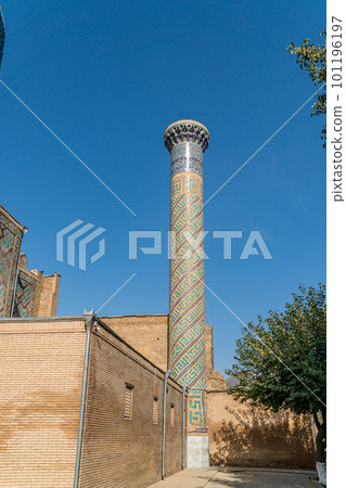 Minaret of Gur Emir Mausoleum in Samarkand, Uzbekistan Minaret of Gur Emir Mausoleum in Samarkand, Uzbekistan 101196197