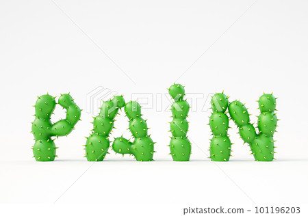 Pain concept 3d illustration 101196203