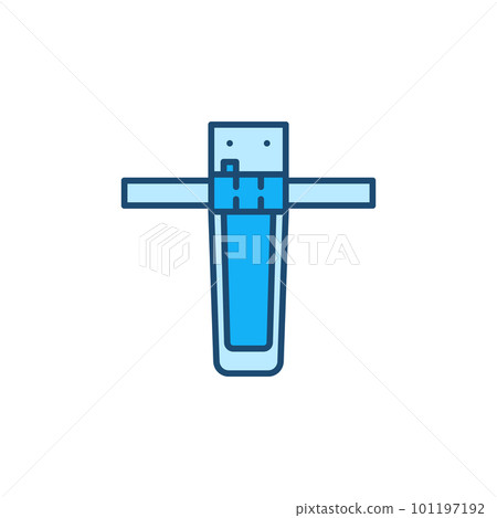 Vector Main Water Filter for Bathroom concept colored icon 101197192