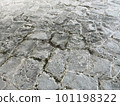 Cracked stone pavement 101198322