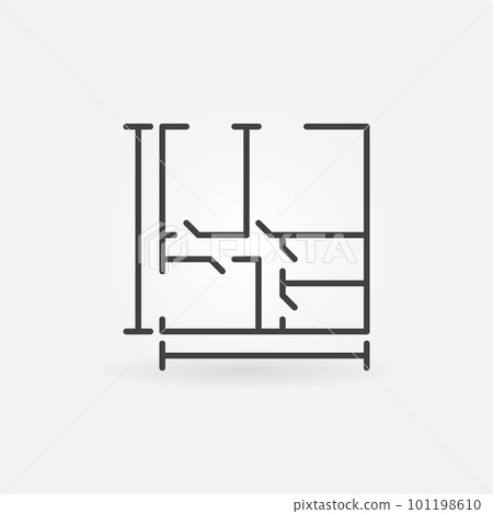 House plan concept icon House plan concept icon 101198610