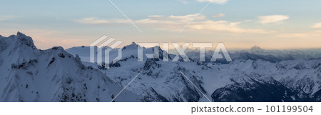 Canadian Mountain Landscape Aerial Nature Background. Canadian Mountain Landscape Aerial Nature Background. 101199504